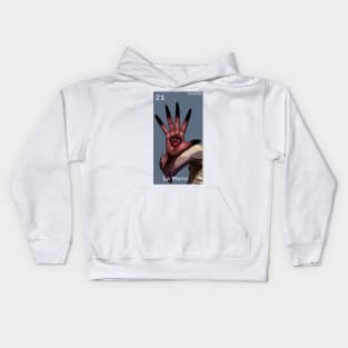 Pale Man Hand La Mano Kids Hoodie